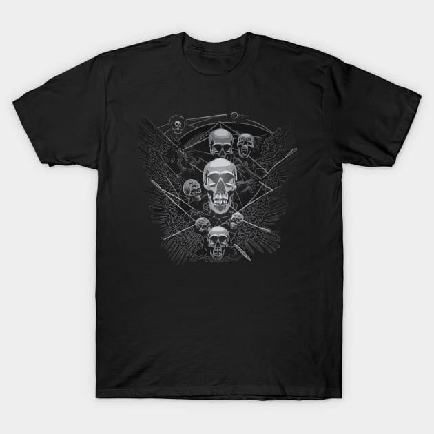 Gothic Skull T-Shirt by EnS Solutions